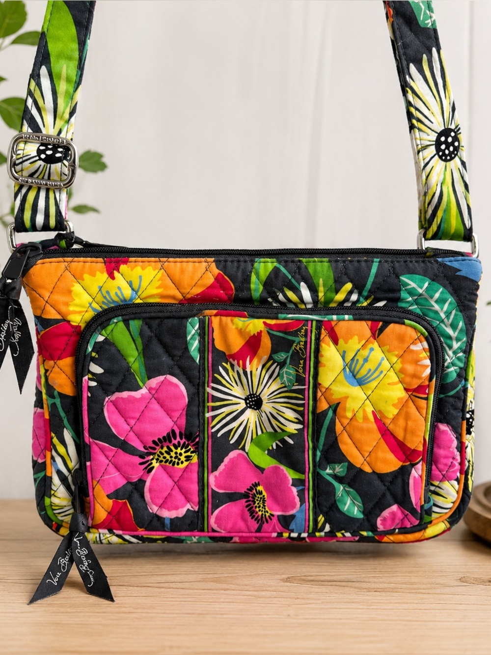 Vera Bradley Retired Floral Quilted Crossbody Bag Multicolor NWT